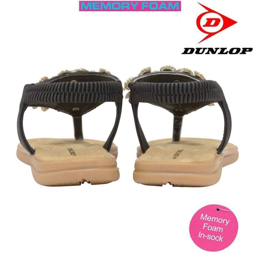 Ladies Memory Foam Low Wedge Heel Walking Toe Post Summer Strappy Sandals Shoes
