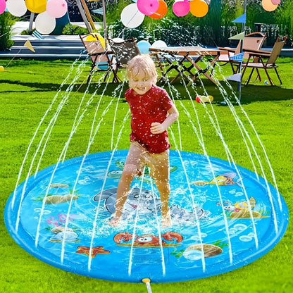 Snowmen Inflatable Splash Pad For Kids, PVC Water Play Mat