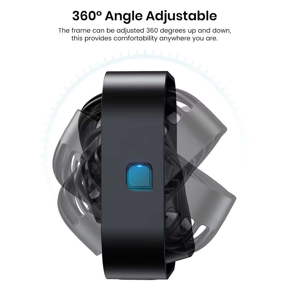 USB Desk Fan,[2Pack]Strong Airflow&Quiet Operation Mini Personal Fan,3 Speed Wind Small Fan,360°Rotatable Table Cooling Fan