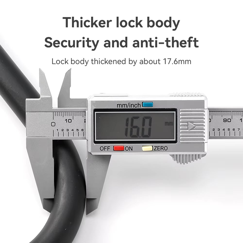 Bike U Lock Portable Mountain Road Bike Padlock Anti-Theft Safety Bike Lock Dustproof with 2 Keys Bicycle Accessories