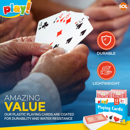 Play Standard Playing Cards – Plastic Coated Traditional Card Deck