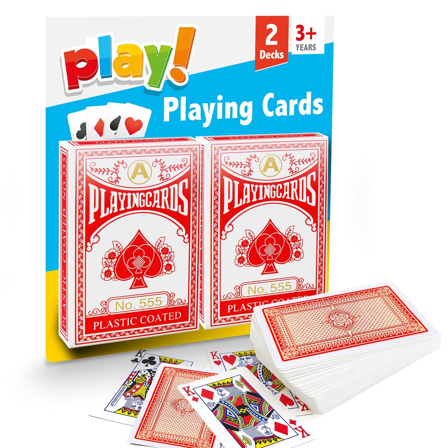 Play Standard Playing Cards – Plastic Coated Traditional Card Deck