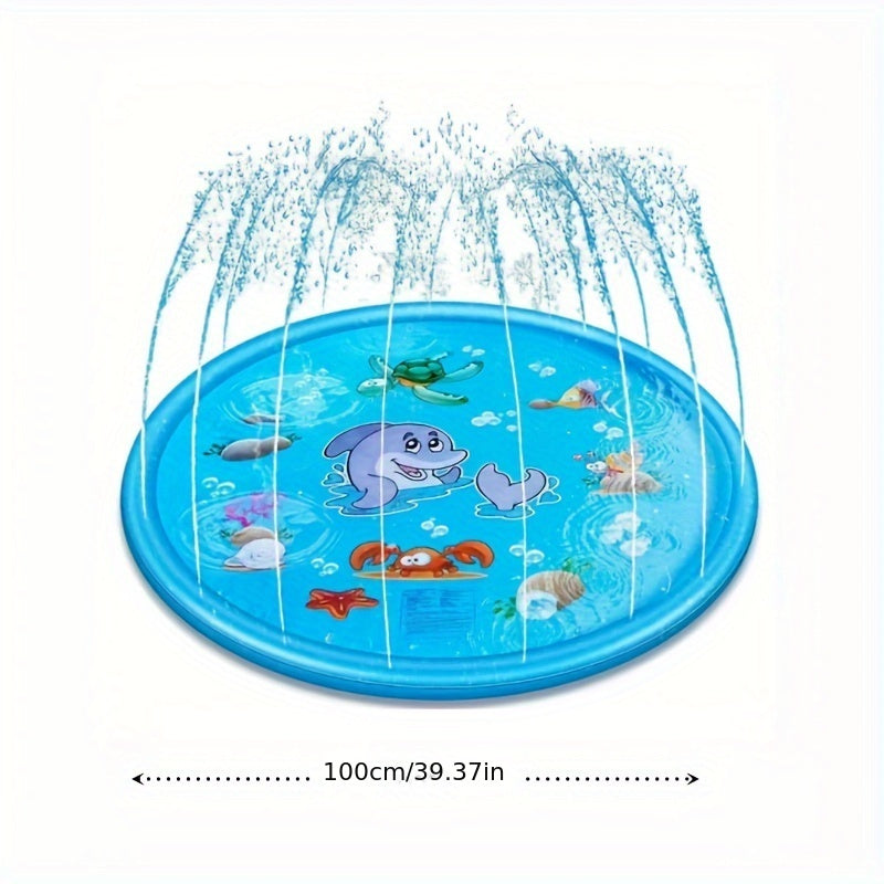 Snowmen Inflatable Splash Pad For Kids, PVC Water Play Mat