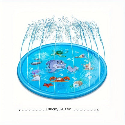 Snowmen Inflatable Splash Pad For Kids, PVC Water Play Mat