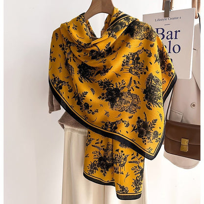 Color Matching Fashion Scarf Scarf Thin Warm Scarf Talma