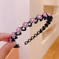 Non-slip Rhinestone Headbands - Elegant Solid Wave Design, Perfect for Styling and Everyday Charm